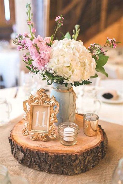 Beautiful Rustic wedding centerpiece in mason jar - Fab Mood | Wedding ...