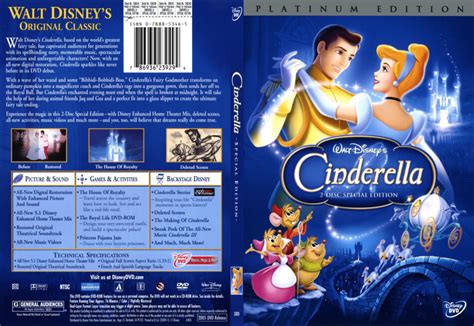 Cinderella (1950) R1 SLIM DVD COVER - DVDcover.Com