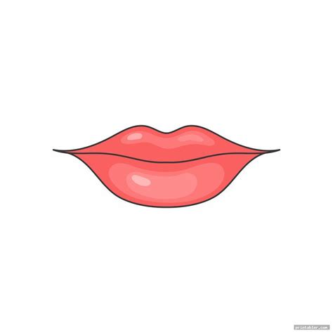 Printable Lip Template - Gridgit.com