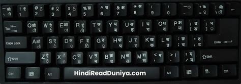 Hindi Typing Keyboard Chart | Computer Hindi Typing Chart PDF » Hindi Read Duniya