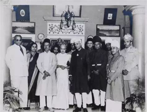 File:Jawaharlal Nehru visited King Kothi palace in 1952. Also seen ...