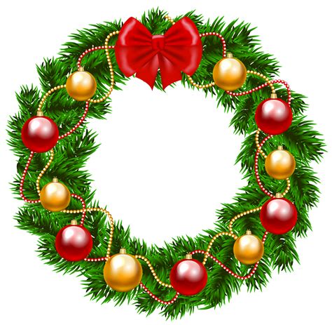 Free Christmas Wreath Png Transparent, Download Free Christmas Wreath ...