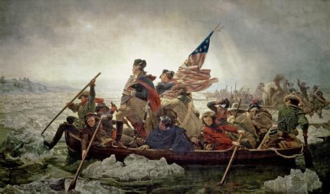 Washington Crossing the Delaware by Emanuel Gottlieb Luetze (1851) - Climate in Arts and History
