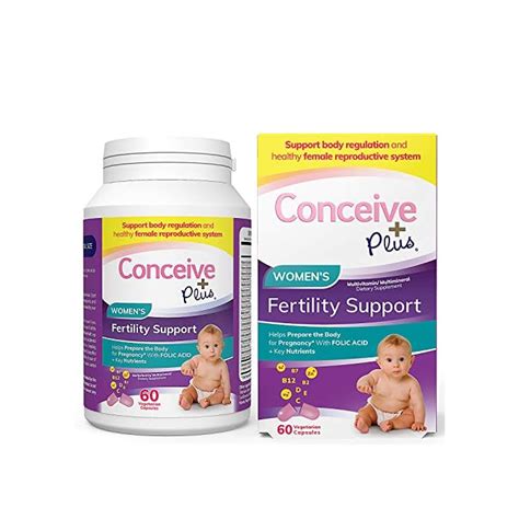 Conceive Plus Womens Fertility Support – Female Fertility Formula, Conception Prenatal Vitamin ...