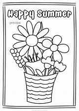 Kids Summer Coloring Pages sketch template