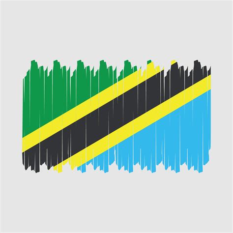 Tanzania Flag Brush Vector 20072655 Vector Art at Vecteezy