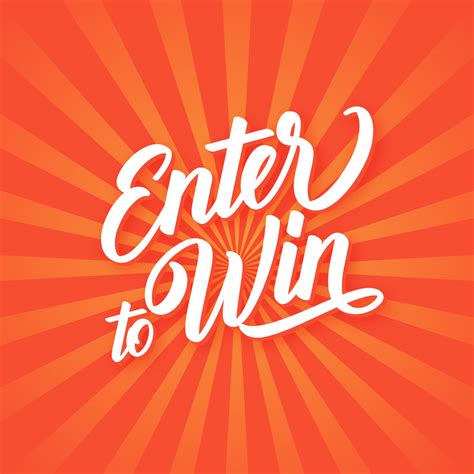 Enter To Win Hand Lettering Banner 830358 Vector Art at Vecteezy