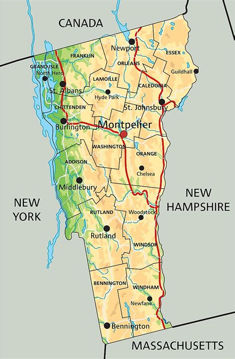 Burlington Vt On Map - Celene Annamarie