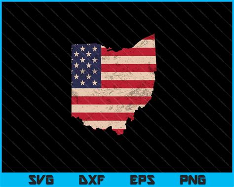 State Flag Of Ohio Printable