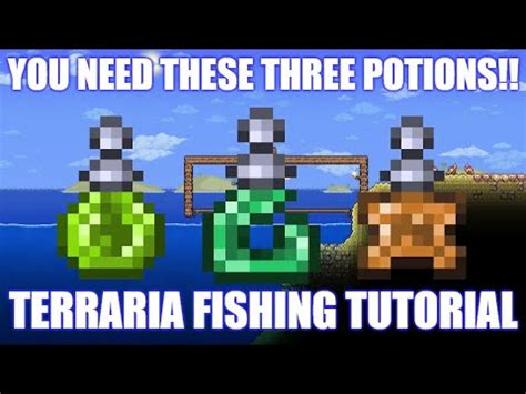 Terraria Fishing Potions - How To Craft And Use #tutorials - YouTube