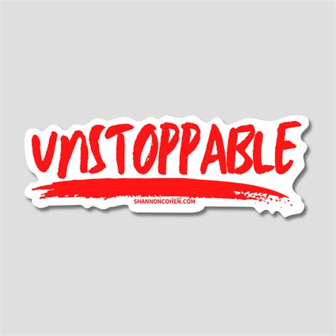 Unstoppable Sticker | Red - Shannon Cohen