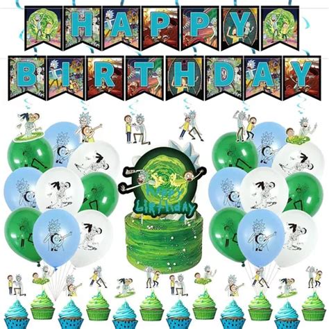 Rick And Morty Birthday Party Supplies,rick And Morty Party en venta en ...