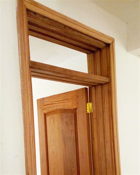 Mahogany panel door on 10x2 door frame with ventilation | Wooden door design, Door design, Door ...