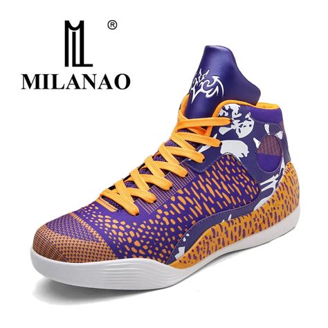 2017 MILANAO New Men colorful Basketball Shoes Breathable Outdoor Athletic shoes Professional ...