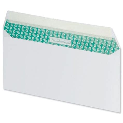 Basildon Bond DL Envelopes Peel and Seal White 100gsm Wallet Pack of 500 - Hunt Office UK