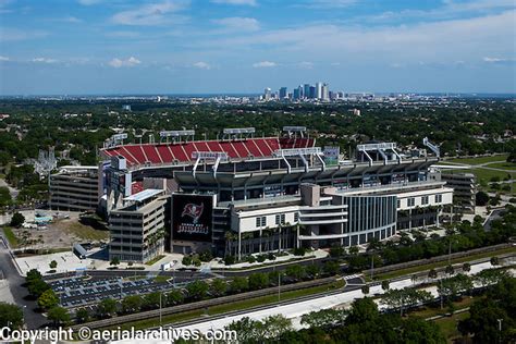 aerial photograph Raymond James stadium, downtown Tampa, Florida in background | Aerial Archives ...