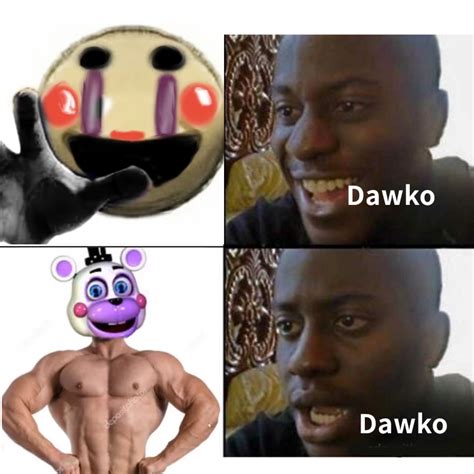 Dawko reacting to Buff Helpy in Fnaf Meme Review 2.0 be like: | also ...