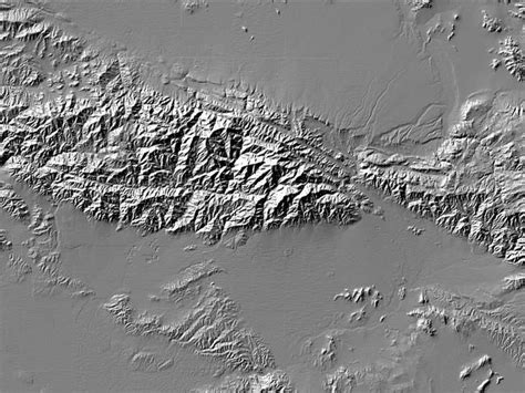 Topographical map of San Bernadina and San Gabriel mountains - PICRYL ...