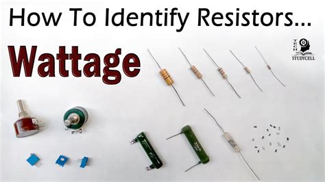 How to identify the resistor wattage (Both fixed & variable resistors) - YouTube