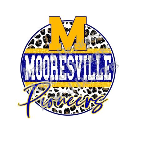 Mooresville Pioneers Mascot Version Glitter Indiana PNG - Etsy