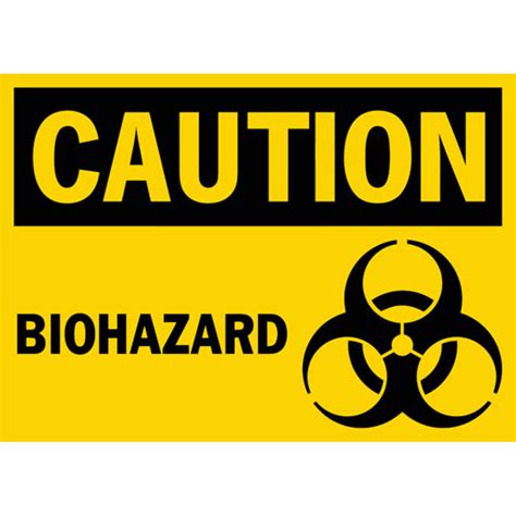 Caution Biohazard Safety Sign