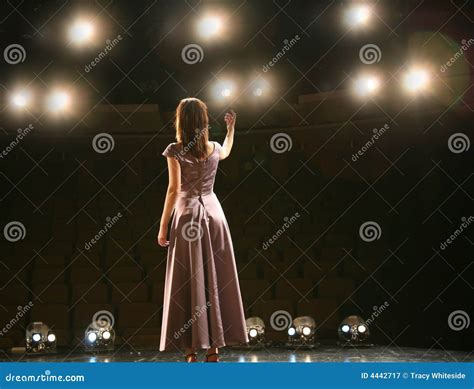 Stage Lights stock image. Image of dress, actress, expression - 4442717