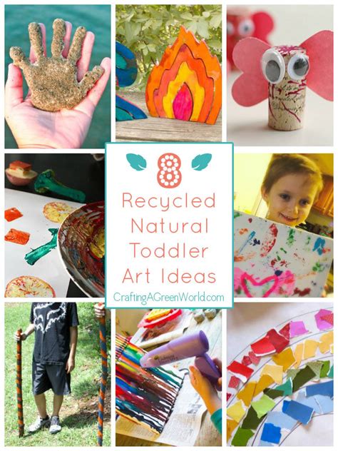 8 Natural + Recycled Art Projects for Kids (toddler edition)