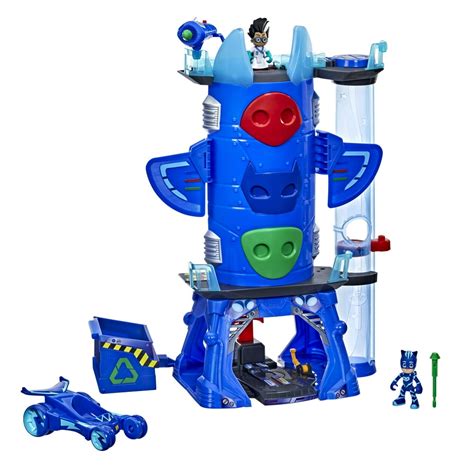 PJ Masks Deluxe Battle HQ Preschool Toy, Playset with 2 Action Figures, Vehicle - Walmart.com ...