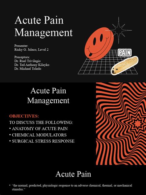 Acute Pain Management | PDF