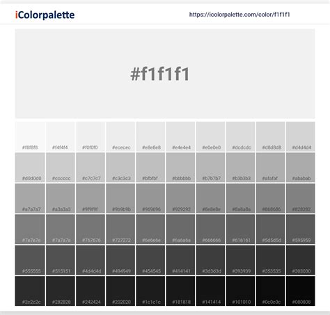 Super Silver (similar) Color | f1f1f1 information | Hsl | Rgb | Pantone