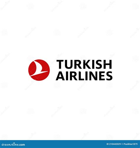 Turkish Airlines Logo Editorial Illustrative On White Background ...