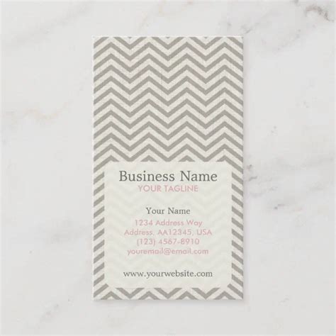 Chevron Appointment Business Card | Zazzle