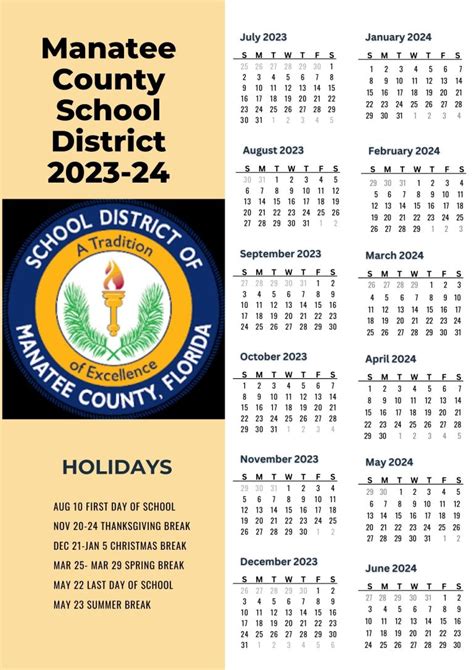 Manatee County School Holiday Schedule 2024 - Amata Lorilee