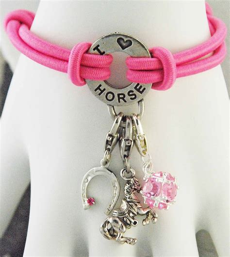 Pink horse charm bracelet | Filly & Co