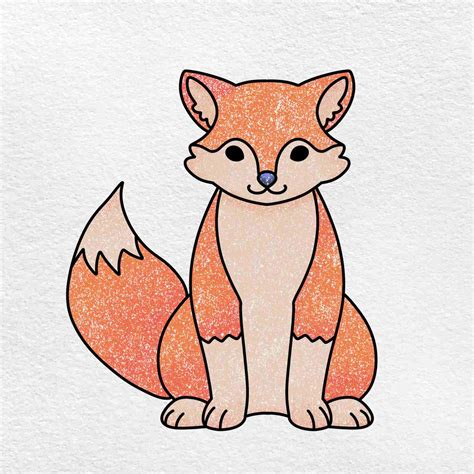 How to Draw a Fox - HelloArtsy