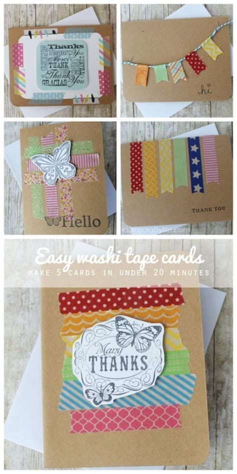 Washi Tape Cards - Laura's Crafty Life