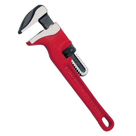 RIDGID 12 in. Spud Wrench Plumbing Pipe Tool with Smooth, Narrow Jaws for 3/8 in. to 2-5/8 in ...