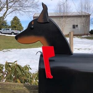 Doberman Pinscher Mailbox Unique Dog Mailbox PP016 - Etsy