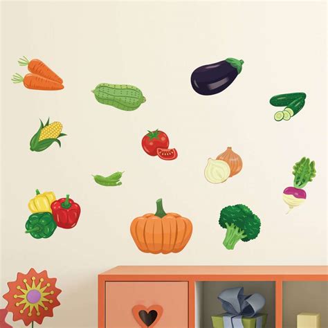 Vegetables Wall Stickers / Wall Decals - Oz Labels