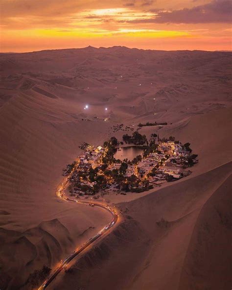 A desert oasis in Peru : r/interestingasfuck