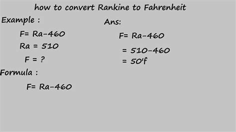 how to convert rankine to fahrenheit - temperature conversion - YouTube