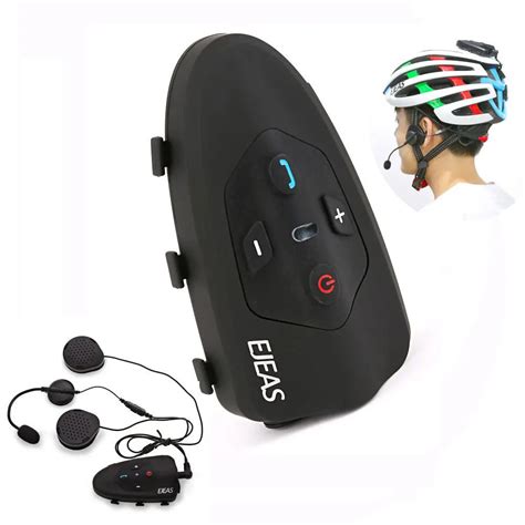 2018 EJEAS New Helmet Bluetooth Headset 2 Rider Cycling Interphone Bluetooth Motorcycle Intercom ...