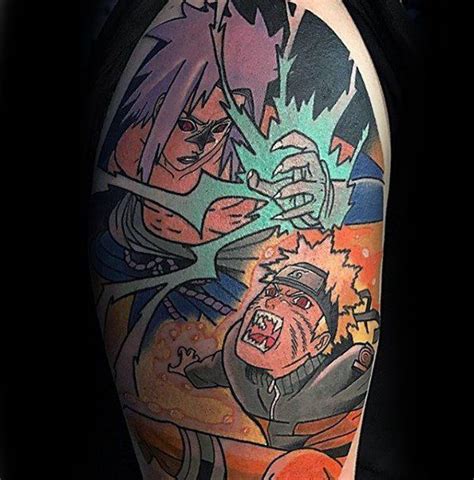 60 Naruto Tattoo Designs For Men - Manga Ink Ideas Naruto Vs Sasuke, Itachi Uchiha, Sasunaru ...