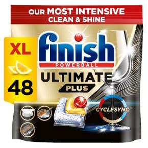 Finish Ultimate Plus Dishwashing Tablets Lemon | Waitrose & Partners