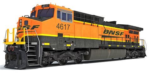 Locomotive GE AC4400CW BNSF 3D model | CGTrader