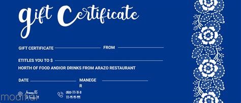 Restaurant Gift Certificates | vlr.eng.br