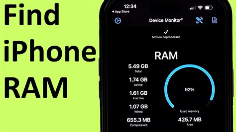 How to check RAM in iPhone - YouTube