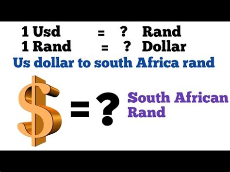 usd to rand | dollar to rand | rand to dollar | dollar to Rand exchange ...