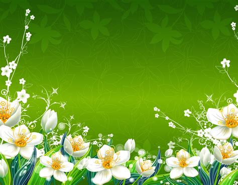 Green Flowers Wallpaper | Flores increíbles, Flores, Tapiz