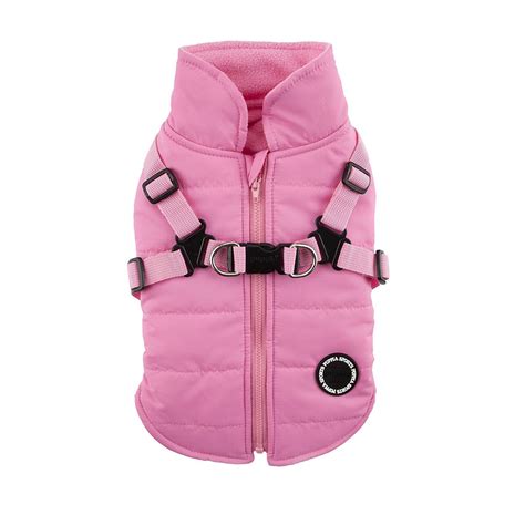 Puppia Mountaineer Winter Dog Coat with integrated harness No Pull Cold Weather Waterproof Warm ...